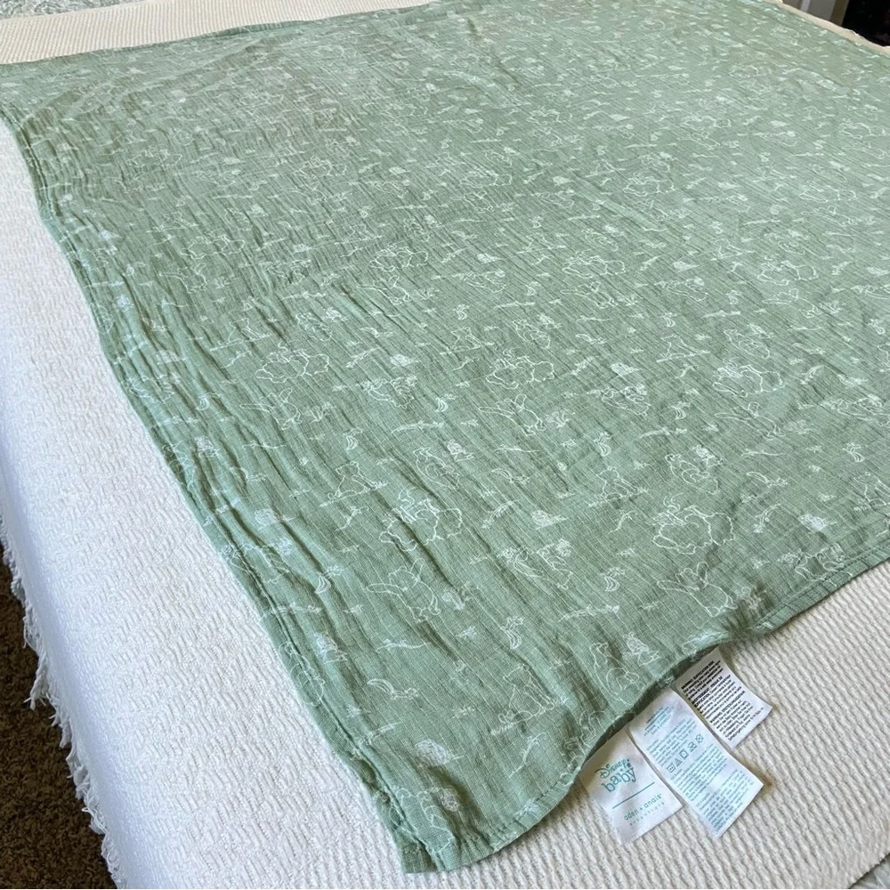 Disney Baby Aden + Anais Winnie The Pooh Piglet Muslin Swaddle Baby Blanket